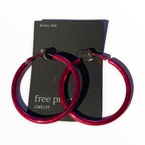 NWT‎ Nordstrom Free Press Statement Earrings Dangle Drop Hoop Bohemian New Boho - Picture 4 of 7